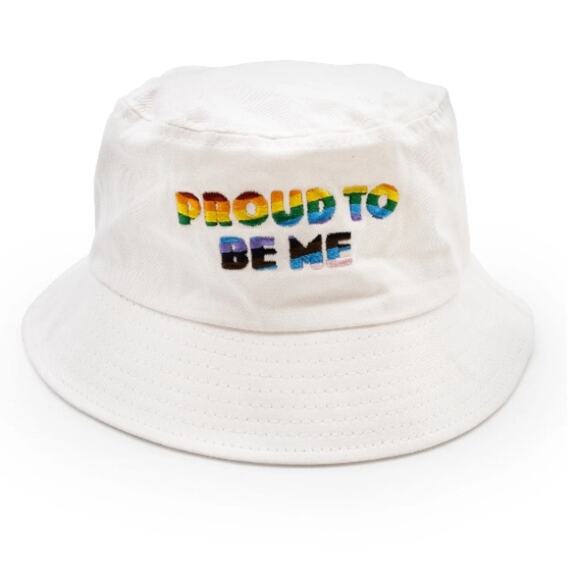 Gay Pride Apparel Proud to Be Me Bucket Hat - Picture 1 of 7